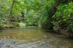 Secluded property on 6 acres with 150 yards of water frontage